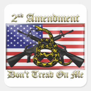 2nd Amendment Square Sticker