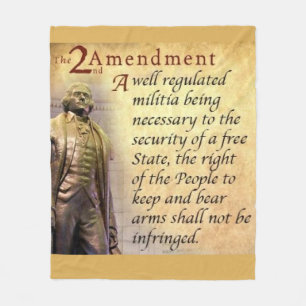 2nd AMENDMENT T-Shirt Fleece Blanket