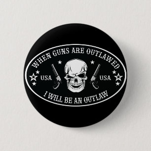 2nd Amendment Throw Pillow 2 Inch Round Button