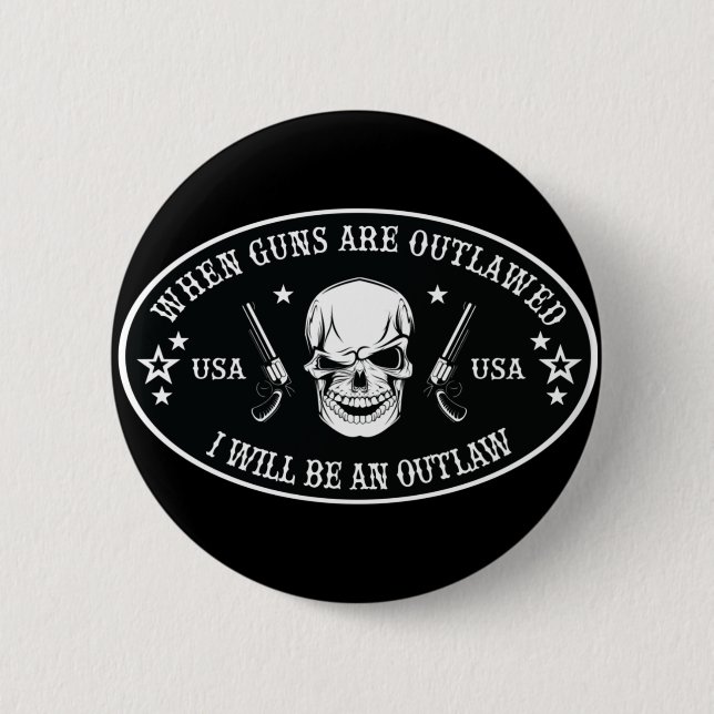 2nd Amendment  Throw Pillow 2 Inch Round Button (Front)