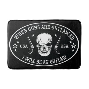 2nd Amendment Throw Pillow Bath Mat
