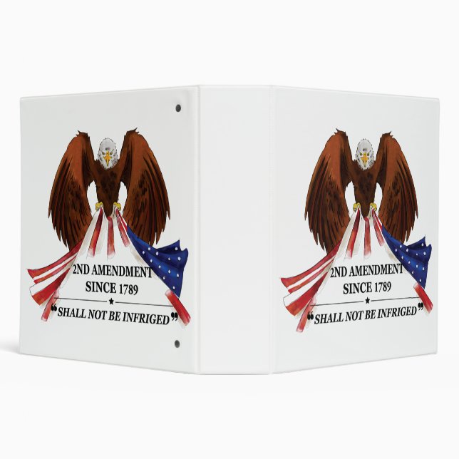 2nd Amendment  Throw Pillow Binder (Background)