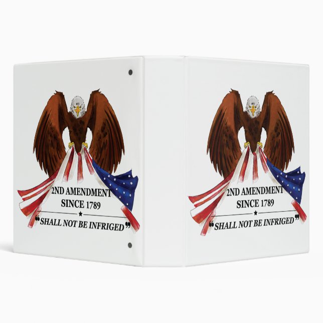 2nd Amendment  Throw Pillow Binder (Background)