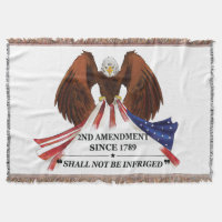 2nd Amendment Throw Pillow