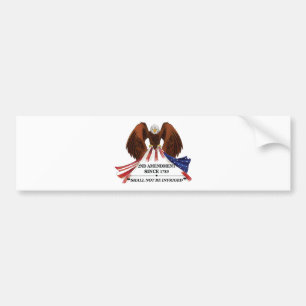 2nd Amendment  Throw Pillow Bumper Sticker
