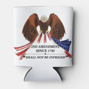 2nd Amendment  Throw Pillow Can Cooler