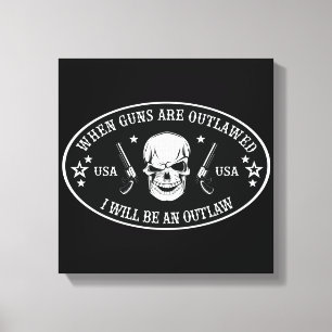2nd Amendment Throw Pillow Canvas Print