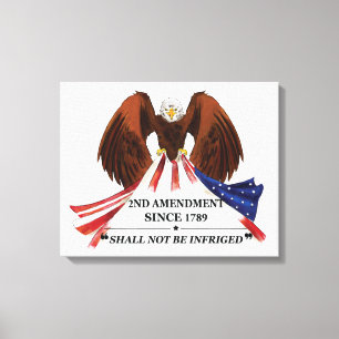 2nd Amendment Throw Pillow Canvas Print