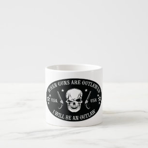 2nd Amendment Throw Pillow Espresso Cup