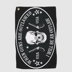 2nd Amendment  Throw Pillow Golf Towel
