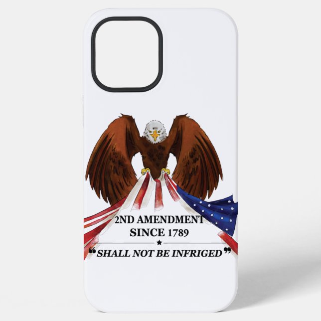 2nd Amendment  Throw Pillow iPhone Case (Back)