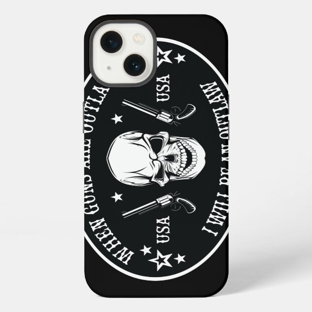 2nd Amendment  Throw Pillow iPhone Case (Back)