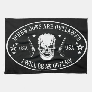 2nd Amendment Throw Pillow Kitchen Towel