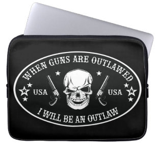 2nd Amendment Throw Pillow Laptop Sleeve