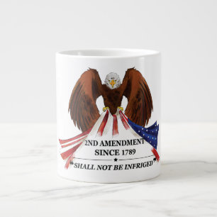 2nd Amendment  Throw Pillow Large Coffee Mug