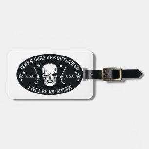 2nd Amendment Throw Pillow Luggage Tag