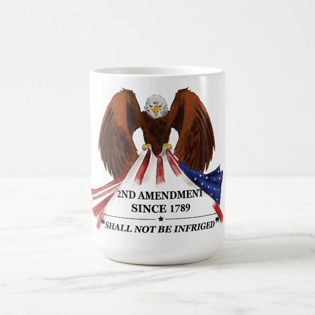 2nd Amendment  Throw Pillow Magic Mug (Center)