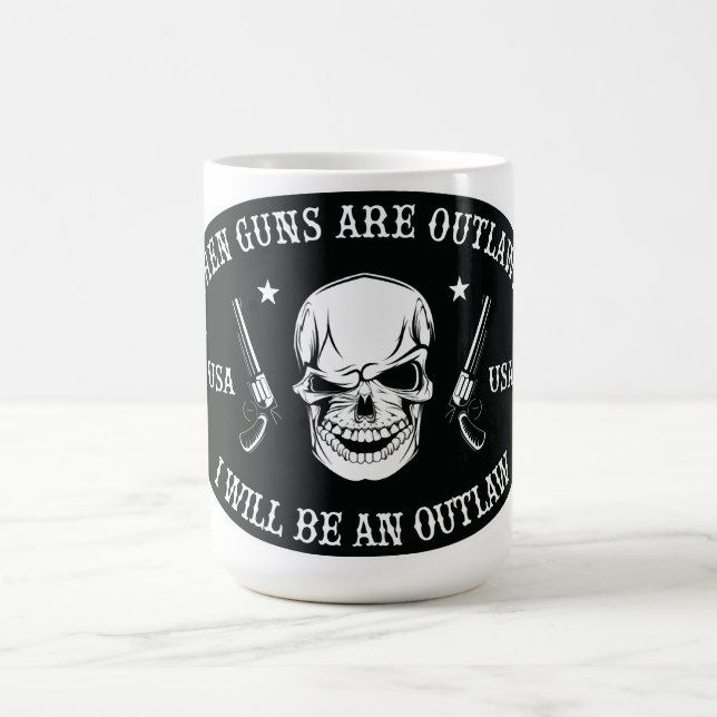2nd Amendment  Throw Pillow Magic Mug (Center)