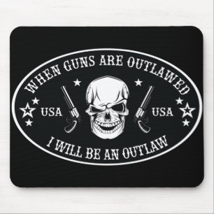 2nd Amendment  Throw Pillow Mouse Pad