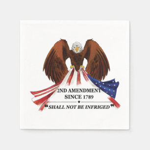 2nd Amendment Throw Pillow Napkin