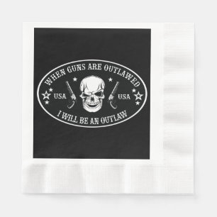2nd Amendment  Throw Pillow Napkin