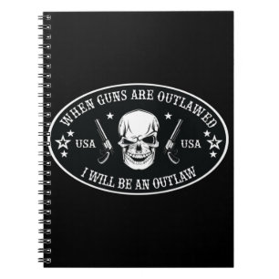 2nd Amendment Throw Pillow Notebook