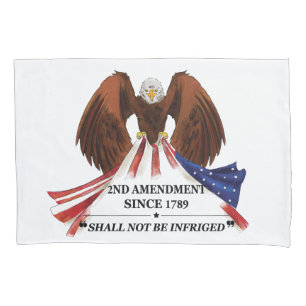 2nd Amendment  Throw Pillow Pillowcase