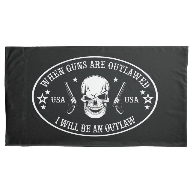 2nd Amendment  Throw Pillow Pillowcase (Front-Left)
