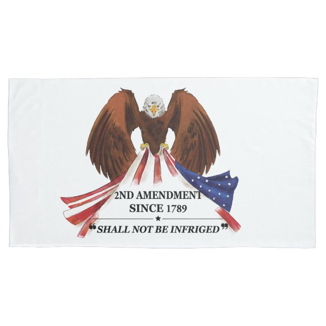 2nd Amendment  Throw Pillow Pillowcase (Front)