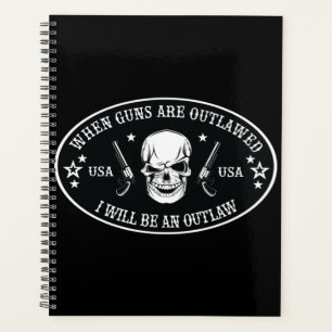 2nd Amendment Throw Pillow Planner