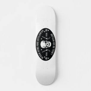 2nd Amendment Throw Pillow Skateboard