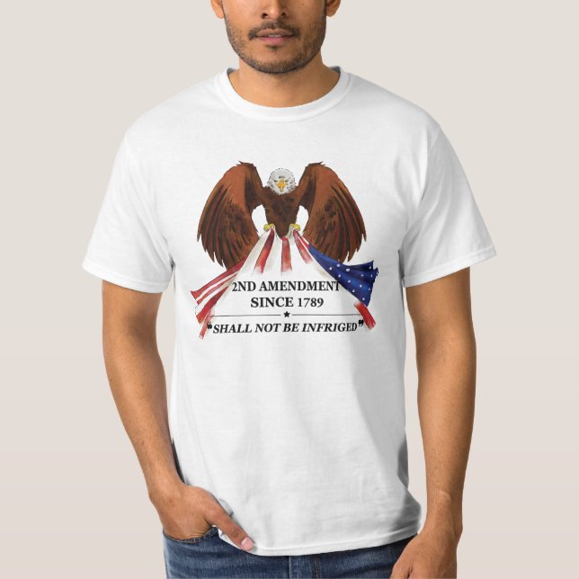 2nd Amendment  Throw Pillow T-Shirt (Front)