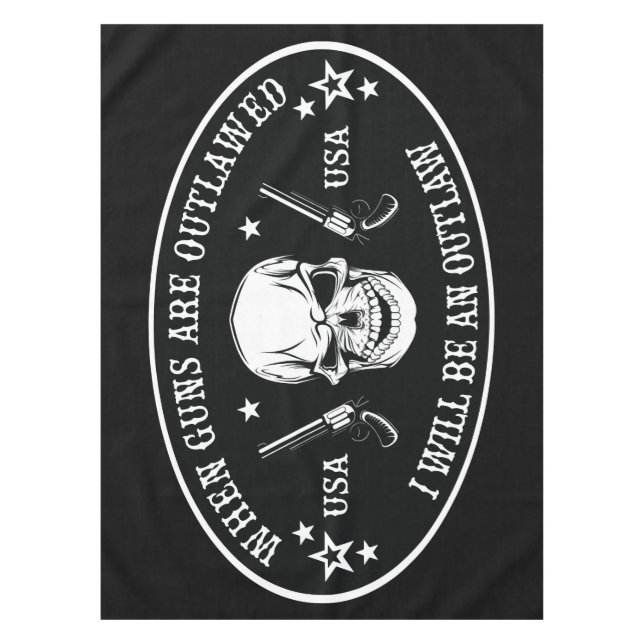 2nd Amendment  Throw Pillow Tablecloth (Front)