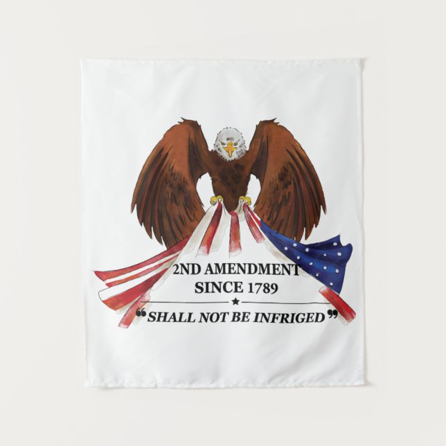 2nd Amendment  Throw Pillow Tapestry (Front)