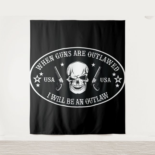2nd Amendment  Throw Pillow Tapestry (Front)