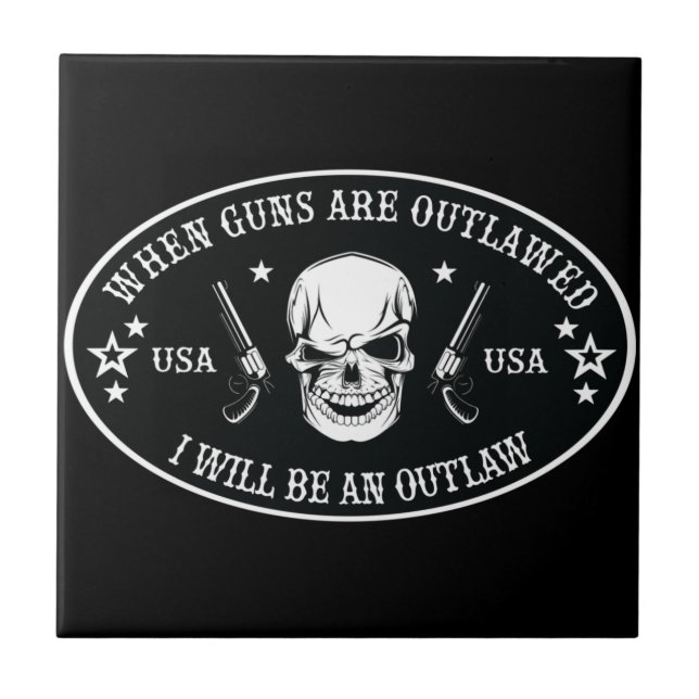 2nd Amendment  Throw Pillow Tile (Front)