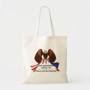 2nd Amendment  Throw Pillow Tote Bag