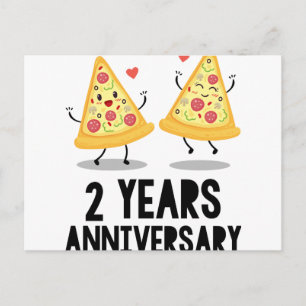 2nd Anniversary 2 Years Postcard