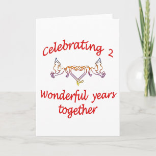 2nd. ANNIVERSARY Card