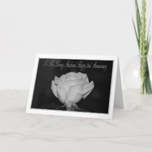 2nd Anniversary Husband Card