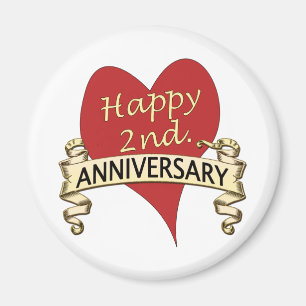 2nd. Anniversary Magnet