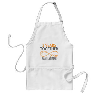 2nd Anniversary Mr. & Mrs Infinity Personalized Standard Apron