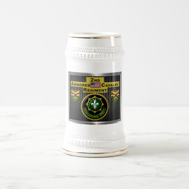 2nd Armored Cavalry Regiment “Always Ready” Beer Stein (Center)