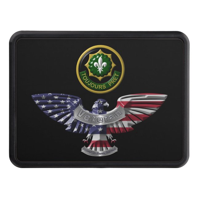 2nd Armoured Cavalry Regiment Eagle Hitch Cover (Front)