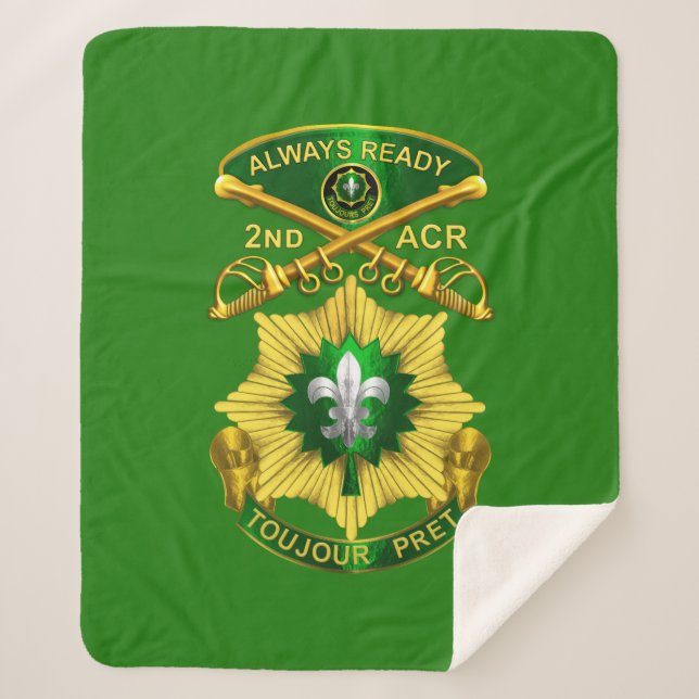 2nd Armoured Cavalry Regiment  Sherpa Blanket (Front)