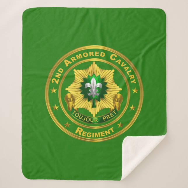 2nd Armoured Cavalry Regiment Sherpa Blanket (Front)