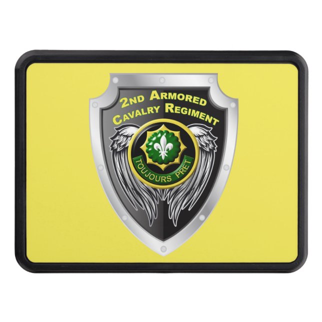 2nd Armoured Cavalry Regiment Trailer Hitch Cover (Front)