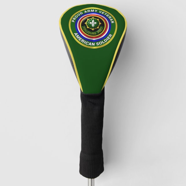 2nd Armoured Cavalry Regiment Veteran Golf Head Cover (Front)