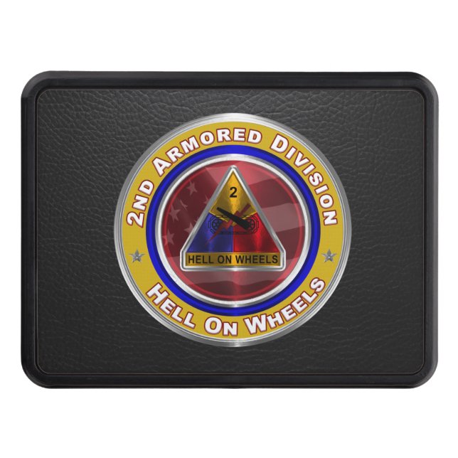 2nd Armoured Division  Trailer Hitch Cover (Front)
