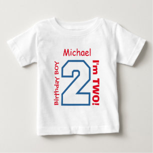 2nd BABY Birthday Big Sports Number A04. Baby T-Shirt